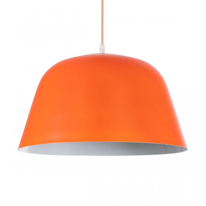 GloboStar® NORTHVALE 01283 Μοντέρνο Κρεμαστό Φωτιστικό Οροφής Μονόφωτο 1 x E27 Πορτοκαλί Μεταλλικό Καμπάνα Φ40 x Y24cm GloboStar® NORTHVALE 01283 Μοντέρνο Κρεμαστό Φωτιστικό Οροφής Μονόφωτο 1 x E27 Πορτοκαλί Μεταλλικό Καμπάνα Φ40 x Y24cm