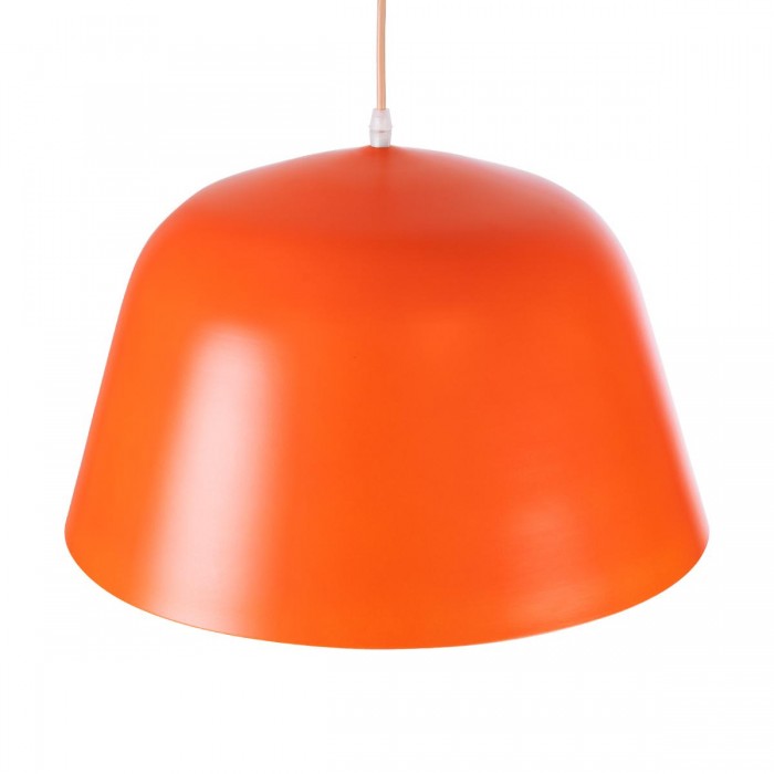 GloboStar® NORTHVALE 01283 Μοντέρνο Κρεμαστό Φωτιστικό Οροφής Μονόφωτο 1 x E27 Πορτοκαλί Μεταλλικό Καμπάνα Φ40 x Y24cm GloboStar® NORTHVALE 01283 Μοντέρνο Κρεμαστό Φωτιστικό Οροφής Μονόφωτο 1 x E27 Πορτοκαλί Μεταλλικό Καμπάνα Φ40 x Y24cm