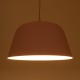 GloboStar® SOUTHVALE 01284 Μοντέρνο Κρεμαστό Φωτιστικό Οροφής Μονόφωτο Ροζ Μεταλλικό Καμπάνα Φ40 x Y24cm