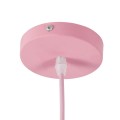 GloboStar® SOUTHVALE 01284 Μοντέρνο Κρεμαστό Φωτιστικό Οροφής Μονόφωτο Ροζ Μεταλλικό Καμπάνα Φ40 x Y24cm