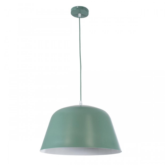 GloboStar® UPVALE 01285 Μοντέρνο Κρεμαστό Φωτιστικό Οροφής Μονόφωτο 1 x E27 Γκρι Πράσινο Μεταλλικό Καμπάνα Φ40 x Y24cm GloboStar® UPVALE 01285 Μοντέρνο Κρεμαστό Φωτιστικό Οροφής Μονόφωτο 1 x E27 Γκρι Πράσινο Μεταλλικό Καμπάνα Φ40 x Y24cm