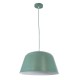 GloboStar® UPVALE 01285 Μοντέρνο Κρεμαστό Φωτιστικό Οροφής Μονόφωτο 1 x E27 Γκρι Πράσινο Μεταλλικό Καμπάνα Φ40 x Y24cm GloboStar® UPVALE 01285 Μοντέρνο Κρεμαστό Φωτιστικό Οροφής Μονόφωτο 1 x E27 Γκρι Πράσινο Μεταλλικό Καμπάνα Φ40 x Y24cm