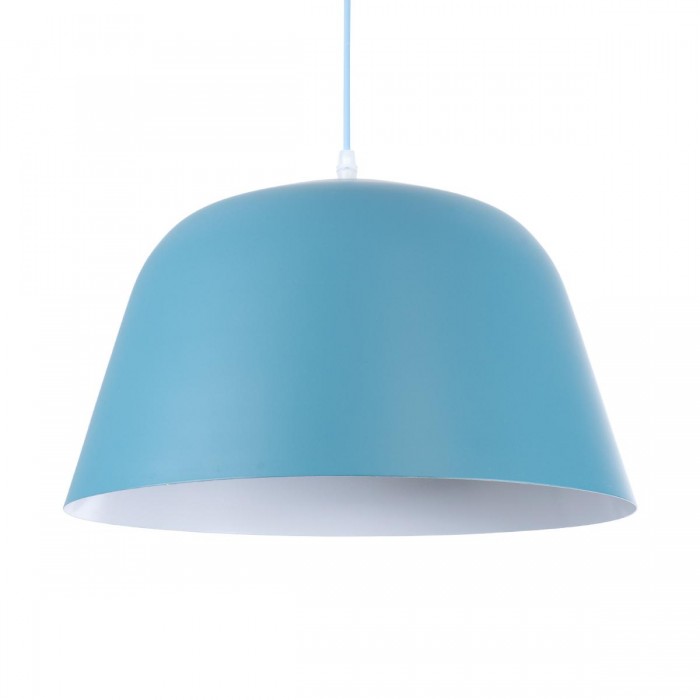 GloboStar® DOWNVALE 01286 Μοντέρνο Κρεμαστό Φωτιστικό Οροφής Μονόφωτο 1 x E27 Μπλε Μεταλλικό Καμπάνα Φ40 x Y24cm GloboStar® DOWNVALE 01286 Μοντέρνο Κρεμαστό Φωτιστικό Οροφής Μονόφωτο 1 x E27 Μπλε Μεταλλικό Καμπάνα Φ40 x Y24cm