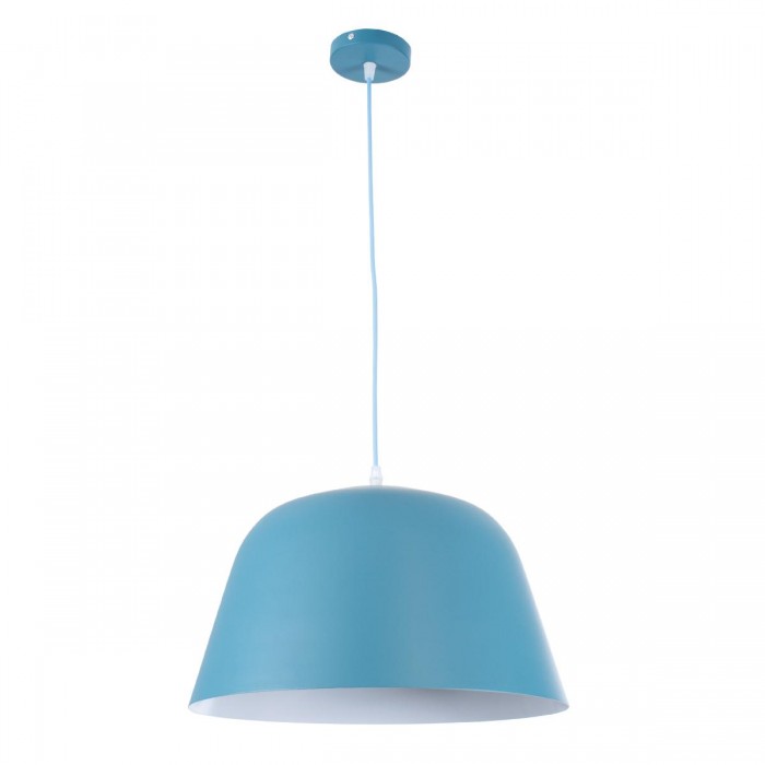 GloboStar® DOWNVALE 01286 Μοντέρνο Κρεμαστό Φωτιστικό Οροφής Μονόφωτο 1 x E27 Μπλε Μεταλλικό Καμπάνα Φ40 x Y24cm GloboStar® DOWNVALE 01286 Μοντέρνο Κρεμαστό Φωτιστικό Οροφής Μονόφωτο 1 x E27 Μπλε Μεταλλικό Καμπάνα Φ40 x Y24cm