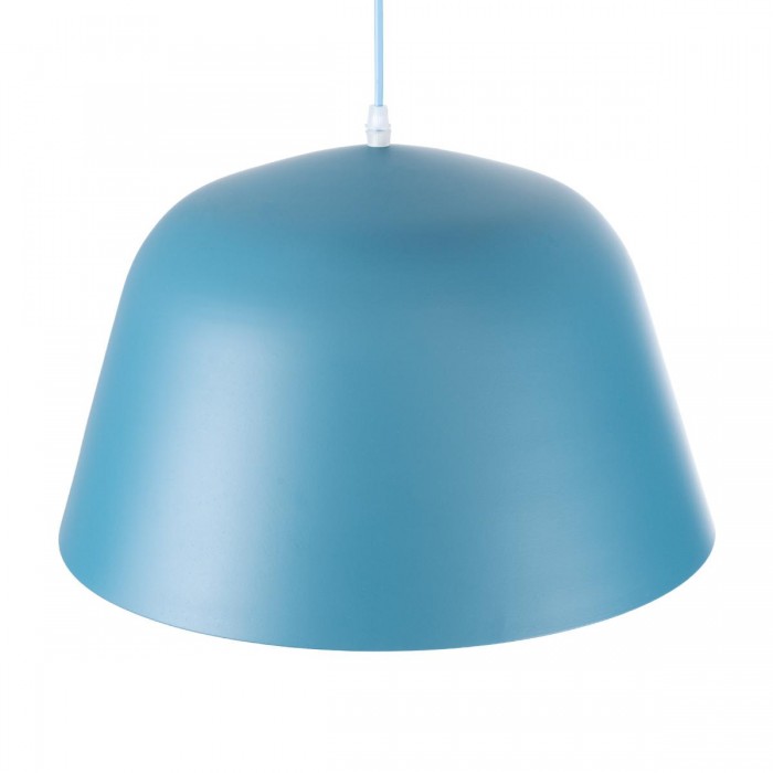 GloboStar® DOWNVALE 01286 Μοντέρνο Κρεμαστό Φωτιστικό Οροφής Μονόφωτο 1 x E27 Μπλε Μεταλλικό Καμπάνα Φ40 x Y24cm GloboStar® DOWNVALE 01286 Μοντέρνο Κρεμαστό Φωτιστικό Οροφής Μονόφωτο 1 x E27 Μπλε Μεταλλικό Καμπάνα Φ40 x Y24cm