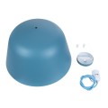 GloboStar® DOWNVALE 01286 Μοντέρνο Κρεμαστό Φωτιστικό Οροφής Μονόφωτο 1 x E27 Μπλε Μεταλλικό Καμπάνα Φ40 x Y24cm