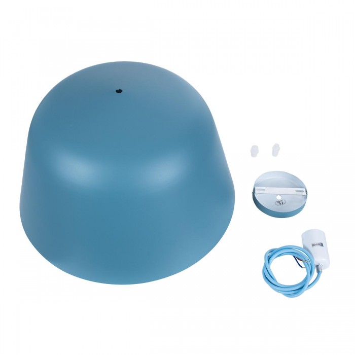 GloboStar® DOWNVALE 01286 Μοντέρνο Κρεμαστό Φωτιστικό Οροφής Μονόφωτο 1 x E27 Μπλε Μεταλλικό Καμπάνα Φ40 x Y24cm GloboStar® DOWNVALE 01286 Μοντέρνο Κρεμαστό Φωτιστικό Οροφής Μονόφωτο 1 x E27 Μπλε Μεταλλικό Καμπάνα Φ40 x Y24cm