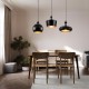 GloboStar® ROCKFORD 01287-B Μοντέρνο Κρεμαστό Φωτιστικό Οροφής Μονόφωτο 1 x E27 Μαύρο Μεταλλικό Καμπάνα Φ24 x Υ27cm GloboStar® ROCKFORD 01287-B Μοντέρνο Κρεμαστό Φωτιστικό Οροφής Μονόφωτο 1 x E27 Μαύρο Μεταλλικό Καμπάνα Φ24 x Υ27cm