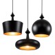 GloboStar® ROCKFORD 01287 SET 3 Μοντέρνα Κρεμαστά Φωτιστικά Οροφής Τρίφωτο 3 x E27 Μαύρα Μεταλλικά Καμπάνα GloboStar® ROCKFORD 01287 SET 3 Μοντέρνα Κρεμαστά Φωτιστικά Οροφής Τρίφωτο 3 x E27 Μαύρα Μεταλλικά Καμπάνα