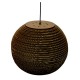 GloboStar® CRETE 01289 Vintage Κρεμαστό Φωτιστικό Οροφής Μονόφωτο 3D από Επεξεργασμένο Σκληρό Καφέ Χαρτόνι Καμπάνα Φ40 x Y34cm GloboStar® CRETE 01289 Vintage Κρεμαστό Φωτιστικό Οροφής Μονόφωτο 3D από Επεξεργασμένο Σκληρό Καφέ Χαρτόνι Καμπάνα Φ40 x Y34cm