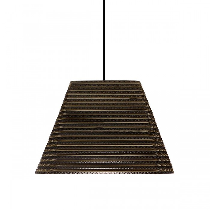 GloboStar® CORFU 01295 Vintage Κρεμαστό Φωτιστικό Οροφής Μονόφωτο 3D από Επεξεργασμένο Σκληρό Καφέ Χαρτόνι Καμπάνα Φ38 x Y31cm GloboStar® CORFU 01295 Vintage Κρεμαστό Φωτιστικό Οροφής Μονόφωτο 3D από Επεξεργασμένο Σκληρό Καφέ Χαρτόνι Καμπάνα Φ38 x Y31cm
