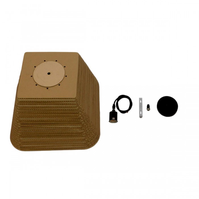 GloboStar® CORFU 01295 Vintage Κρεμαστό Φωτιστικό Οροφής Μονόφωτο 3D από Επεξεργασμένο Σκληρό Καφέ Χαρτόνι Καμπάνα Φ38 x Y31cm GloboStar® CORFU 01295 Vintage Κρεμαστό Φωτιστικό Οροφής Μονόφωτο 3D από Επεξεργασμένο Σκληρό Καφέ Χαρτόνι Καμπάνα Φ38 x Y31cm