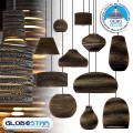 GloboStar® SKIATHOS 01296 Vintage Κρεμαστό Φωτιστικό Οροφής Μονόφωτο 3D από Επεξεργασμένο Σκληρό Καφέ Χαρτόνι Καμπάνα Φ35 x Y40cm GloboStar® SKIATHOS 01296 Vintage Κρεμαστό Φωτιστικό Οροφής Μονόφωτο 3D από Επεξεργασμένο Σκληρό Καφέ Χαρτόνι Καμπάνα Φ35 x Y40cm