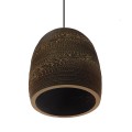 GloboStar® SKIATHOS 01296 Vintage Κρεμαστό Φωτιστικό Οροφής Μονόφωτο 3D από Επεξεργασμένο Σκληρό Καφέ Χαρτόνι Καμπάνα Φ35 x Y40cm GloboStar® SKIATHOS 01296 Vintage Κρεμαστό Φωτιστικό Οροφής Μονόφωτο 3D από Επεξεργασμένο Σκληρό Καφέ Χαρτόνι Καμπάνα Φ35 x Y40cm