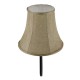 GloboStar® SHELLY 01299 Vintage Φωτιστικό Τοίχου Απλίκα Μονόφωτο Μαύρο Μεταλλικό με Υφασμάτινο Μπεζ Καπέλο Φ20 x Μ18 x Π13 x Υ34cm