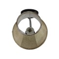 GloboStar® SHELLY 01299 Vintage Φωτιστικό Τοίχου Απλίκα Μονόφωτο Μαύρο Μεταλλικό με Υφασμάτινο Μπεζ Καπέλο Φ20 x Μ18 x Π13 x Υ34cm GloboStar® SHELLY 01299 Vintage Φωτιστικό Τοίχου Απλίκα Μονόφωτο Μαύρο Μεταλλικό με Υφασμάτινο Μπεζ Καπέλο Φ20 x Μ18 x Π13 x Υ34cm