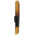 GloboStar® CHARME 01302 Μοντέρνο Φωτιστικό Τοίχου Απλίκα Δίφωτο Μαύρο - Χρυσό Μεταλλικό Φ5.5 x Π8 x Υ60cm GloboStar® CHARME 01302 Μοντέρνο Φωτιστικό Τοίχου Απλίκα Δίφωτο Μαύρο - Χρυσό Μεταλλικό Φ5.5 x Π8 x Υ60cm