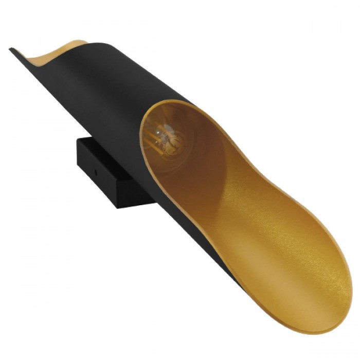 GloboStar® CHARME 01302 Μοντέρνο Φωτιστικό Τοίχου Απλίκα Δίφωτο Μαύρο - Χρυσό Μεταλλικό Φ5.5 x Π8 x Υ60cm GloboStar® CHARME 01302 Μοντέρνο Φωτιστικό Τοίχου Απλίκα Δίφωτο Μαύρο - Χρυσό Μεταλλικό Φ5.5 x Π8 x Υ60cm