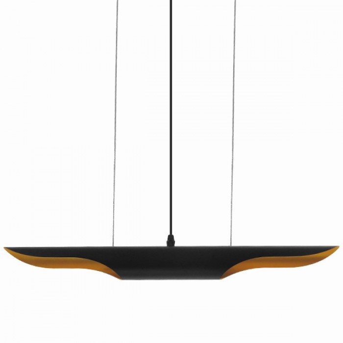 GloboStar® ESTERINA 01304 Μοντέρνο Κρεμαστό Φωτιστικό Οροφής Δίφωτο 2 x E27 Μαύρο - Χρυσό Μεταλλικό Μ60 x Π6 x Υ6cm GloboStar® ESTERINA 01304 Μοντέρνο Κρεμαστό Φωτιστικό Οροφής Δίφωτο 2 x E27 Μαύρο - Χρυσό Μεταλλικό Μ60 x Π6 x Υ6cm