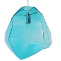 GloboStar® RINA 01306 Μοντέρνο Κρεμαστό Φωτιστικό Οροφής Μονόφωτο 1 x E27 Γυάλινο Γαλάζιο Διάφανο Μ20 x Π22 x Υ25cm GloboStar® RINA 01306 Μοντέρνο Κρεμαστό Φωτιστικό Οροφής Μονόφωτο 1 x E27 Γυάλινο Γαλάζιο Διάφανο Μ20 x Π22 x Υ25cm