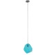GloboStar® RINA 01306 Μοντέρνο Κρεμαστό Φωτιστικό Οροφής Μονόφωτο 1 x E27 Γυάλινο Γαλάζιο Διάφανο Μ20 x Π22 x Υ25cm GloboStar® RINA 01306 Μοντέρνο Κρεμαστό Φωτιστικό Οροφής Μονόφωτο 1 x E27 Γυάλινο Γαλάζιο Διάφανο Μ20 x Π22 x Υ25cm