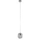 GloboStar® RINA 01307 Μοντέρνο Κρεμαστό Φωτιστικό Οροφής Μονόφωτο 1 x G9 Γυάλινο Γκρι Διάφανο Μ14 x Π17 x Υ17cm GloboStar® RINA 01307 Μοντέρνο Κρεμαστό Φωτιστικό Οροφής Μονόφωτο 1 x G9 Γυάλινο Γκρι Διάφανο Μ14 x Π17 x Υ17cm