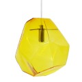GloboStar® RINA 01308 Μοντέρνο Κρεμαστό Φωτιστικό Οροφής Μονόφωτο 1 x G9 Γυάλινο Κίτρινο Διάφανο Μ20 x Π19 x Υ20cm GloboStar® RINA 01308 Μοντέρνο Κρεμαστό Φωτιστικό Οροφής Μονόφωτο 1 x G9 Γυάλινο Κίτρινο Διάφανο Μ20 x Π19 x Υ20cm