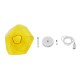 GloboStar® RINA 01308 Μοντέρνο Κρεμαστό Φωτιστικό Οροφής Μονόφωτο 1 x G9 Γυάλινο Κίτρινο Διάφανο Μ20 x Π19 x Υ20cm GloboStar® RINA 01308 Μοντέρνο Κρεμαστό Φωτιστικό Οροφής Μονόφωτο 1 x G9 Γυάλινο Κίτρινο Διάφανο Μ20 x Π19 x Υ20cm