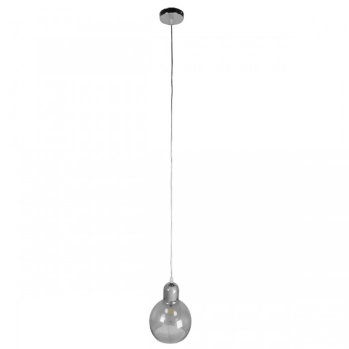 GloboStar® BOSSANOVA 01313 Μοντέρνο Κρεμαστό Φωτιστικό Οροφής Μονόφωτο 1 x E27 Γυάλινο Γκρι Διάφανο Φ18 x Υ23cm GloboStar® BOSSANOVA 01313 Μοντέρνο Κρεμαστό Φωτιστικό Οροφής Μονόφωτο 1 x E27 Γυάλινο Γκρι Διάφανο Φ18 x Υ23cm