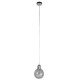 GloboStar® BOSSANOVA 01313 Μοντέρνο Κρεμαστό Φωτιστικό Οροφής Μονόφωτο 1 x E27 Γυάλινο Γκρι Διάφανο Φ18 x Υ23cm GloboStar® BOSSANOVA 01313 Μοντέρνο Κρεμαστό Φωτιστικό Οροφής Μονόφωτο 1 x E27 Γυάλινο Γκρι Διάφανο Φ18 x Υ23cm
