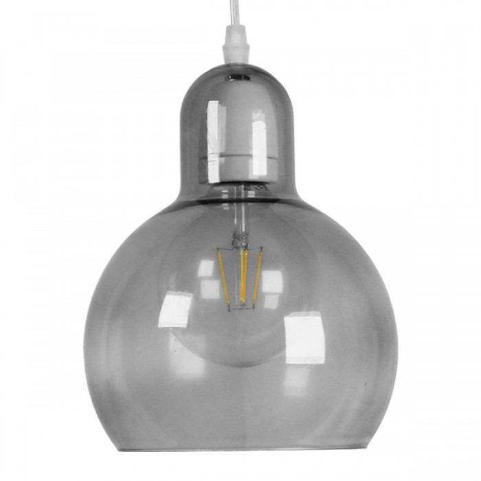 GloboStar® BOSSANOVA 01313 Μοντέρνο Κρεμαστό Φωτιστικό Οροφής Μονόφωτο 1 x E27 Γυάλινο Γκρι Διάφανο Φ18 x Υ23cm GloboStar® BOSSANOVA 01313 Μοντέρνο Κρεμαστό Φωτιστικό Οροφής Μονόφωτο 1 x E27 Γυάλινο Γκρι Διάφανο Φ18 x Υ23cm