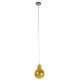 GloboStar® LUNATICA 01315 Μοντέρνο Κρεμαστό Φωτιστικό Οροφής Μονόφωτο 1 x E27 Γυάλινο Μελί Διάφανο Φ18 x Υ23cm GloboStar® LUNATICA 01315 Μοντέρνο Κρεμαστό Φωτιστικό Οροφής Μονόφωτο 1 x E27 Γυάλινο Μελί Διάφανο Φ18 x Υ23cm