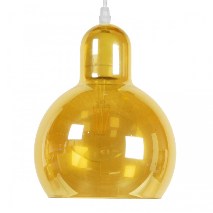 GloboStar® LUNATICA 01315 Μοντέρνο Κρεμαστό Φωτιστικό Οροφής Μονόφωτο 1 x E27 Γυάλινο Μελί Διάφανο Φ18 x Υ23cm GloboStar® LUNATICA 01315 Μοντέρνο Κρεμαστό Φωτιστικό Οροφής Μονόφωτο 1 x E27 Γυάλινο Μελί Διάφανο Φ18 x Υ23cm