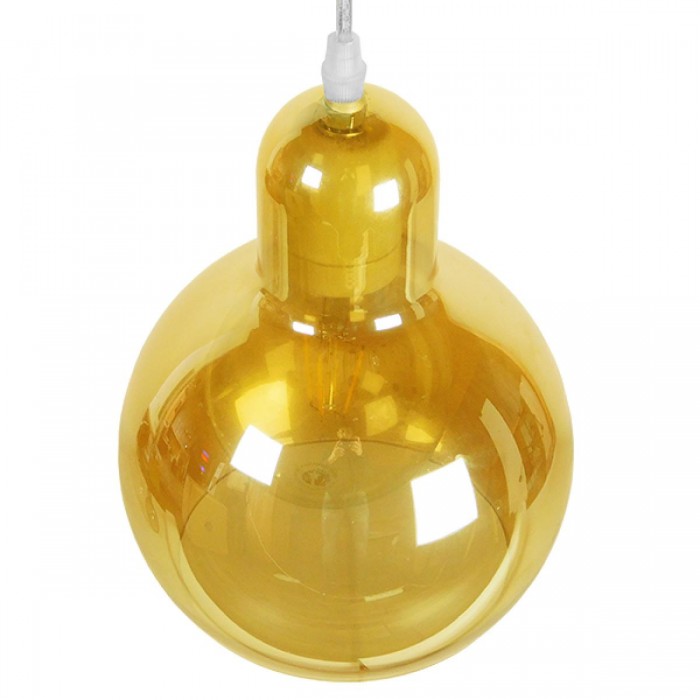 GloboStar® LUNATICA 01315 Μοντέρνο Κρεμαστό Φωτιστικό Οροφής Μονόφωτο 1 x E27 Γυάλινο Μελί Διάφανο Φ18 x Υ23cm GloboStar® LUNATICA 01315 Μοντέρνο Κρεμαστό Φωτιστικό Οροφής Μονόφωτο 1 x E27 Γυάλινο Μελί Διάφανο Φ18 x Υ23cm