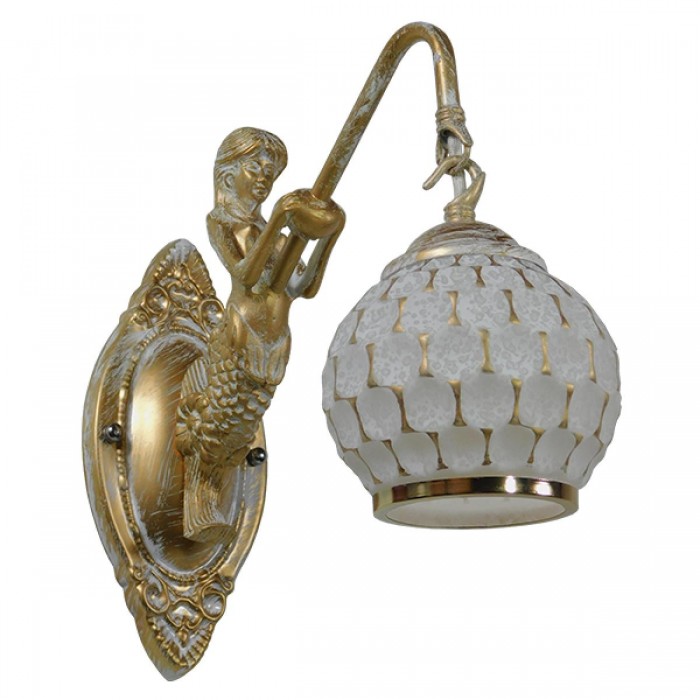 GloboStar® MERMAID 01317 Vintage Industrial Φωτιστικό Τοίχου Απλίκα Μονόφωτο Mπρούτζινο Μεταλλικό με Λευκό Ματ Γυαλί Φ12 x Μ28 x Π12.5 x Υ27cm GloboStar® MERMAID 01317 Vintage Industrial Φωτιστικό Τοίχου Απλίκα Μονόφωτο Mπρούτζινο Μεταλλικό με Λευκό Ματ Γυαλί Φ12 x Μ28 x Π12.5 x Υ27cm