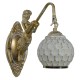 GloboStar® MERMAID 01317 Vintage Industrial Φωτιστικό Τοίχου Απλίκα Μονόφωτο Mπρούτζινο Μεταλλικό με Λευκό Ματ Γυαλί Φ12 x Μ28 x Π12.5 x Υ27cm GloboStar® MERMAID 01317 Vintage Industrial Φωτιστικό Τοίχου Απλίκα Μονόφωτο Mπρούτζινο Μεταλλικό με Λευκό Ματ Γυαλί Φ12 x Μ28 x Π12.5 x Υ27cm