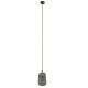 GloboStar® ETESIAN 01319 Μοντέρνο Industrial Κρεμαστό Φωτιστικό Οροφής Μονόφωτο Γκρι Τσιμέντο Καμπάνα Φ18 x Y26cm