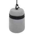GloboStar® TRIBECA 01320 Μοντέρνο Industrial Κρεμαστό Φωτιστικό Οροφής Μονόφωτο Γκρι Τσιμέντο Καμπάνα Φ18 x Y26cm