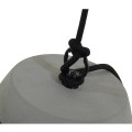 GloboStar® TRIBECA 01320 Μοντέρνο Industrial Κρεμαστό Φωτιστικό Οροφής Μονόφωτο Γκρι Τσιμέντο Καμπάνα Φ18 x Y26cm