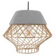 GloboStar® DURANT 01324 Μοντέρνο Industrial Κρεμαστό Φωτιστικό Οροφής Μονόφωτο Γκρι Μπεζ Τσιμέντο Πλέγμα Φ32 x Y20cm GloboStar® DURANT 01324 Μοντέρνο Industrial Κρεμαστό Φωτιστικό Οροφής Μονόφωτο Γκρι Μπεζ Τσιμέντο Πλέγμα Φ32 x Y20cm