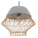 GloboStar® DURANT 01324 Μοντέρνο Industrial Κρεμαστό Φωτιστικό Οροφής Μονόφωτο Γκρι Μπεζ Τσιμέντο Πλέγμα Φ32 x Y20cm GloboStar® DURANT 01324 Μοντέρνο Industrial Κρεμαστό Φωτιστικό Οροφής Μονόφωτο Γκρι Μπεζ Τσιμέντο Πλέγμα Φ32 x Y20cm