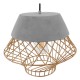 GloboStar® DURANT 01324 Μοντέρνο Industrial Κρεμαστό Φωτιστικό Οροφής Μονόφωτο Γκρι Μπεζ Τσιμέντο Πλέγμα Φ32 x Y20cm GloboStar® DURANT 01324 Μοντέρνο Industrial Κρεμαστό Φωτιστικό Οροφής Μονόφωτο Γκρι Μπεζ Τσιμέντο Πλέγμα Φ32 x Y20cm