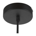 GloboStar® DURANT 01324 Μοντέρνο Industrial Κρεμαστό Φωτιστικό Οροφής Μονόφωτο Γκρι Μπεζ Τσιμέντο Πλέγμα Φ32 x Y20cm