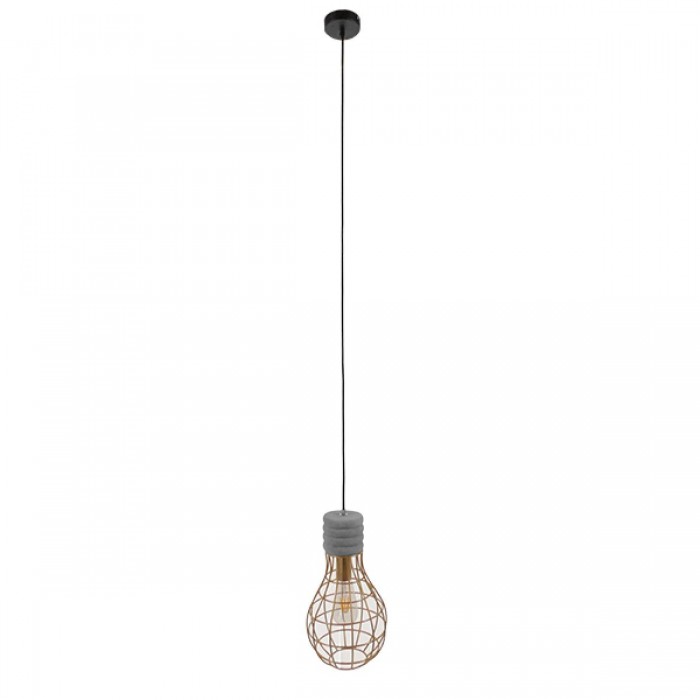 GloboStar® DURANT 01325 Μοντέρνο Industrial Κρεμαστό Φωτιστικό Οροφής Μονόφωτο Γκρι Μπεζ Τσιμέντο Πλέγμα Φ20 x Y35cm GloboStar® DURANT 01325 Μοντέρνο Industrial Κρεμαστό Φωτιστικό Οροφής Μονόφωτο Γκρι Μπεζ Τσιμέντο Πλέγμα Φ20 x Y35cm