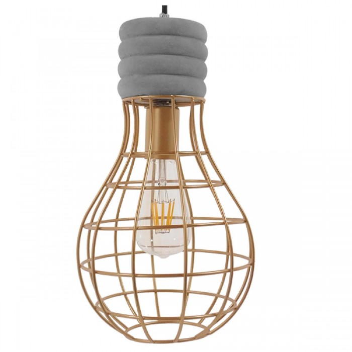 GloboStar® DURANT 01325 Μοντέρνο Industrial Κρεμαστό Φωτιστικό Οροφής Μονόφωτο Γκρι Μπεζ Τσιμέντο Πλέγμα Φ20 x Y35cm GloboStar® DURANT 01325 Μοντέρνο Industrial Κρεμαστό Φωτιστικό Οροφής Μονόφωτο Γκρι Μπεζ Τσιμέντο Πλέγμα Φ20 x Y35cm