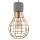 GloboStar® DURANT 01325 Μοντέρνο Industrial Κρεμαστό Φωτιστικό Οροφής Μονόφωτο Γκρι Μπεζ Τσιμέντο Πλέγμα Φ20 x Y35cm GloboStar® DURANT 01325 Μοντέρνο Industrial Κρεμαστό Φωτιστικό Οροφής Μονόφωτο Γκρι Μπεζ Τσιμέντο Πλέγμα Φ20 x Y35cm