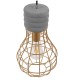 GloboStar® DURANT 01325 Μοντέρνο Industrial Κρεμαστό Φωτιστικό Οροφής Μονόφωτο Γκρι Μπεζ Τσιμέντο Πλέγμα Φ20 x Y35cm GloboStar® DURANT 01325 Μοντέρνο Industrial Κρεμαστό Φωτιστικό Οροφής Μονόφωτο Γκρι Μπεζ Τσιμέντο Πλέγμα Φ20 x Y35cm