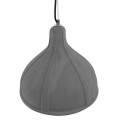 GloboStar® GIRARD 01326 Μοντέρνο Industrial Κρεμαστό Φωτιστικό Οροφής Μονόφωτο Γκρι Τσιμέντο Καμπάνα Φ29 x Y23cm