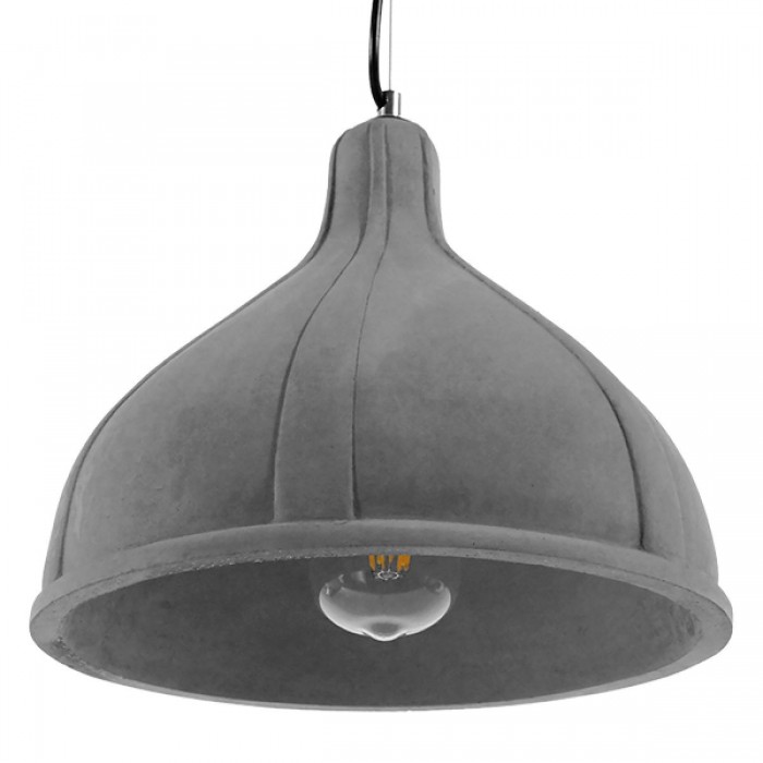 GloboStar® GIRARD 01326 Μοντέρνο Industrial Κρεμαστό Φωτιστικό Οροφής Μονόφωτο Γκρι Τσιμέντο Καμπάνα Φ29 x Y23cm GloboStar® GIRARD 01326 Μοντέρνο Industrial Κρεμαστό Φωτιστικό Οροφής Μονόφωτο Γκρι Τσιμέντο Καμπάνα Φ29 x Y23cm