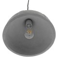GloboStar® GIRARD 01326 Μοντέρνο Industrial Κρεμαστό Φωτιστικό Οροφής Μονόφωτο Γκρι Τσιμέντο Καμπάνα Φ29 x Y23cm